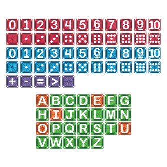 Magna-Tiles Lær bokstaver og tall 112 deler