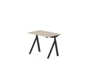 Skrivebord Work FSC BX Y-E 100x60 cm svart stativ