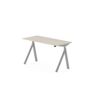 Skrivebord Work FSC BX Y-E 140x60 cm sølvfarget stativ