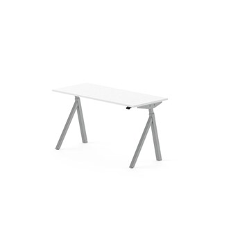 Skrivebord Work FSC BX Y-E 140x60 cm sølvfarget stativ