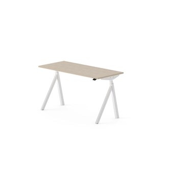 Skrivebord Work FSC BX Y-E 140x60 cm hvitt stativ
