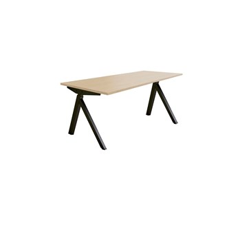 Skrivebord Work FSC BX Y-E 140x60 cm hvitt stativ