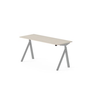 Skrivebord Work FSC BX Y-E 160x60 cm sølvfarget stativ