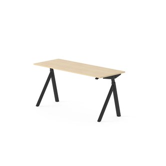 Skrivebord Work FSC BX Y-E 160x60 cm svart stativ