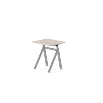 Skrivebord Work FSC BX Y-G 70x60 cm sølvfarget stativ