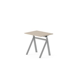Skrivebord Work FSC BX Y-G 80x60 cm sølvfarget stativ