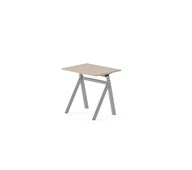 Skrivebord Work FSC BX Y-G 80x60 cm sølvfarget stativ