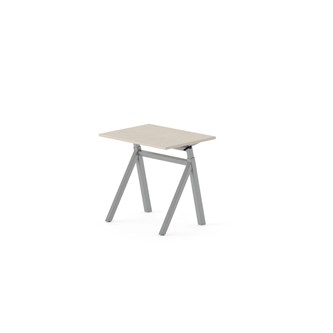 Skrivebord Work FSC BX Y-G 80x60 cm sølvfarget stativ