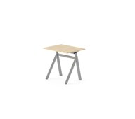 Skrivebord Chat FSC BX Y-G 80x60 cm sølvfarget stativ