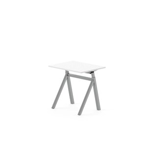 Skrivebord Chat FSC BX Y-G 80x60 cm sølvfarget stativ