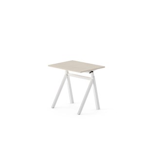 Skrivebord Work FSC BX Y-G 80x60 cm hvitt stativ