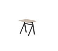 Skrivebord Work FSC BX Y-G 80x60 cm svart stativ
