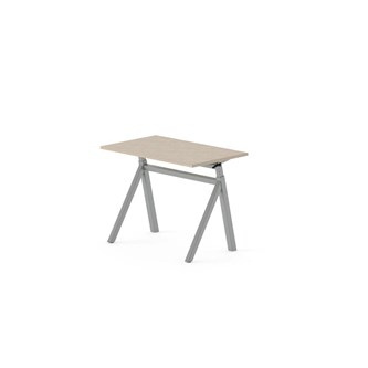 Skrivebord Work FSC BX Y-G 100x60 cm sølvfarget stativ