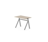 Skrivebord Work FSC BX Y-G 100x60 cm sølvfarget stativ