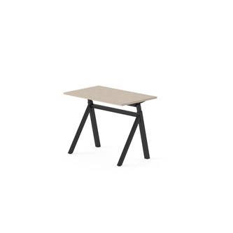 Skrivebord Work FSC BX Y-G 100x60 cm svart stativ