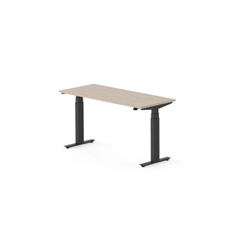 Skrivebord Work FSC BX T-E 140x60 cm svart stativ