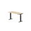 Skrivebord Work FSC BX T-E 140x60 cm svart stativ