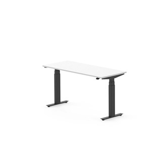 Skrivebord Work FSC BX T-E 140x60 cm svart stativ