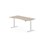 Skrivebord Work FSC BX T-E mageutskjæring 160x80 cm hvitt stativ