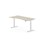 Skrivebord Work FSC BX T-E mageutskjæring 160x80 cm hvitt stativ