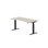 Skrivebord Work FSC BX T-E mageutskjæring 160x80 cm svart stativ