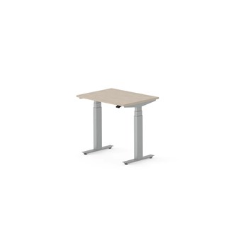 Skrivebord Work FSC BX T-E 80x60 cm sølvfarget stativ