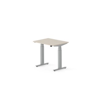 Skrivebord Work FSC BX T-E 80x60 cm sølvfarget stativ