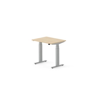 Skrivebord Work FSC BX T-E 80x60 cm sølvfarget stativ