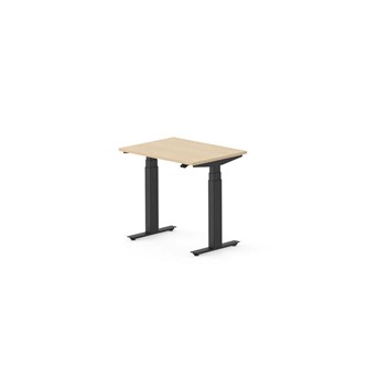 Skrivebord Work FSC BX T-E 80x60 cm svart stativ