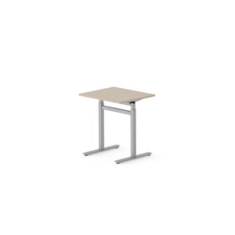 Skrivebord Work FSC BX T-G 70x60 cm sølvfarget stativ