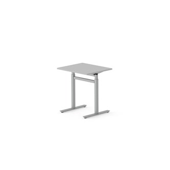 Skrivebord Work FSC BX T-G 70x60 cm sølvfarget stativ