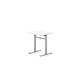 Skrivebord Work FSC BX T-G 70x60 cm sølvfarget stativ