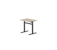 Skrivebord Work FSC BX T-G 80x60 cm svart stativ