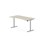 Skrivebord Work FSC BX T-M mageutskjæring 160x80 cm sølvfarget stativ