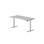 Skrivebord Work FSC BX T-M mageutskjæring 160x80 cm sølvfarget stativ