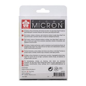 Fineliner Pigma Micron 10 stk/pk