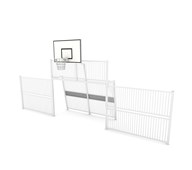 Arena 2422 mål med basketkurv og vegger