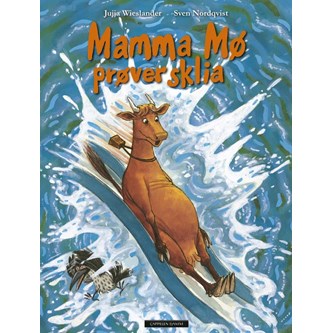 Mamma Mø prøver sklia bok.