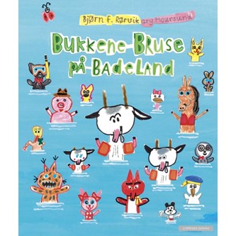 Bukkene Bruse på badeland Bok.