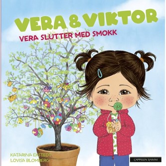 Vera slutter med smokk bok.