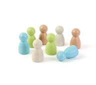 Store figurer i bioplast 8 stk