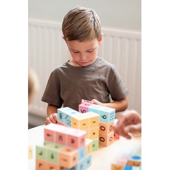 ClickyBlox® alfabetet A til Å byggeklosser