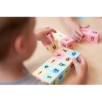 ClickyBlox® alfabetet A til Å byggeklosser