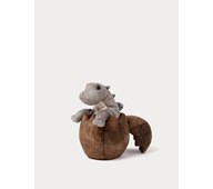 Hånddukke stegosaurus i egg