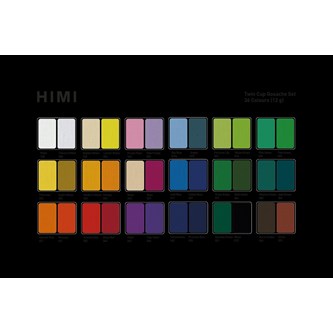 HIMI Twin Cup Gouache Sett 36