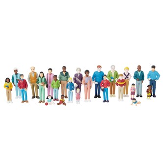 Lekefigurer mennesker 24 stk