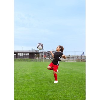 Fotballtrener med 5-punktsfeste