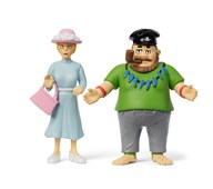 Pippi lekefigurer Efraim og Prussiluskan