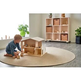 Dukkehus Playwood medium natur h44