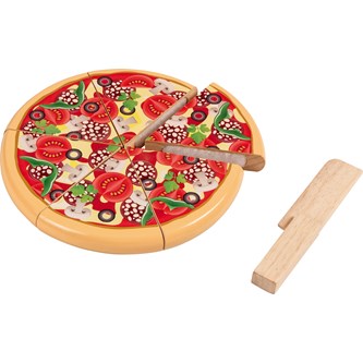 Lekemat pizza av tre